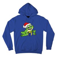 Frog Santa Hat Christmas Pajama Cute Animal XMas Holiday Hoodie