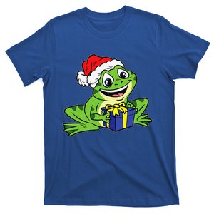 Frog Santa Hat Christmas Pajama Cute Animal XMas Holiday T-Shirt