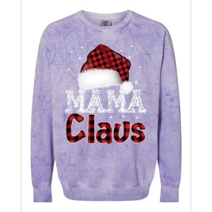 Fun Santa Hat Christmas Costume Family Matching Mama Claus Great Gift Colorblast Crewneck Sweatshirt