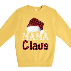 Fun Santa Hat Christmas Costume Family Matching Mama Claus Great Gift Premium Crewneck Sweatshirt