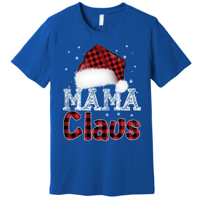 Fun Santa Hat Christmas Costume Family Matching Mama Claus Great Gift Premium T-Shirt