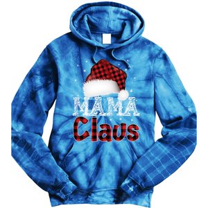 Fun Santa Hat Christmas Costume Family Matching Mama Claus Great Gift Tie Dye Hoodie