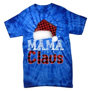 Fun Santa Hat Christmas Costume Family Matching Mama Claus Great Gift Tie-Dye T-Shirt