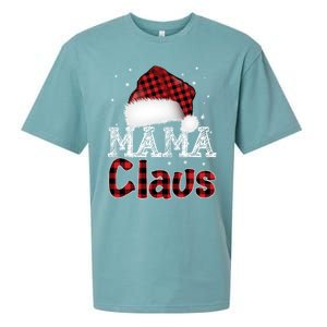 Fun Santa Hat Christmas Costume Family Matching Mama Claus Great Gift Sueded Cloud Jersey T-Shirt