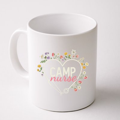 Floral Stethoscope Heart Nursing Camp Nurse Meaningful Gift Coffee Mug