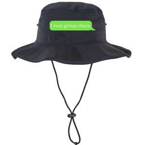 Funny Saying Humor I Ruin Group Chats Legacy Cool Fit Booney Bucket Hat