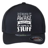 Funny Sarcastic Hoodie Not A Morning Person Hate Waking Up Flexfit Unipanel Trucker Cap