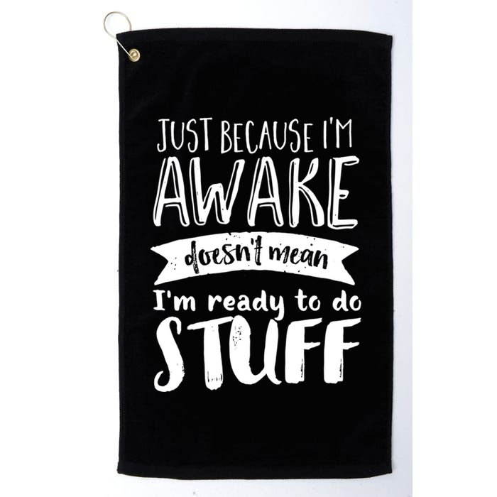 Funny Sarcastic Hoodie Not A Morning Person Hate Waking Up Golf Towel