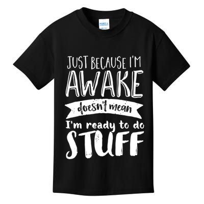 Funny Sarcastic Hoodie Not A Morning Person Hate Waking Up Kids T-Shirt
