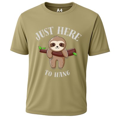 Fun Sloth Here To Hang ForwomanS Gift Performance Shirt