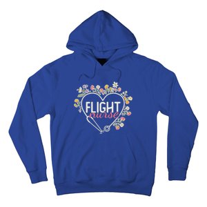 Floral Stethoscope Heart Nursing Flight Nurse Gift Hoodie