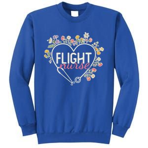 Floral Stethoscope Heart Nursing Flight Nurse Gift Sweatshirt