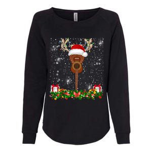 Funny Santa Hat Raindeer Ukulele Guitar Christmas Meaningful Gift Womens California Wash Sweatshirt