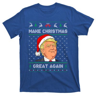 Funny Santa Hat Trump Make Christmas Great Again Ugly Xmas Meaningful Gift T-Shirt