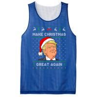 Funny Santa Hat Trump Make Christmas Great Again Ugly Xmas Meaningful Gift Mesh Reversible Basketball Jersey Tank