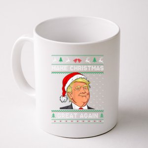 Funny Santa Hat Trump Make Christmas Great Again Ugly Xmas Meaningful Gift Coffee Mug