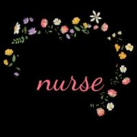 Floral Stethoscope Heart Nursing Hospice Nurse Funny Gift Drawstring Bag