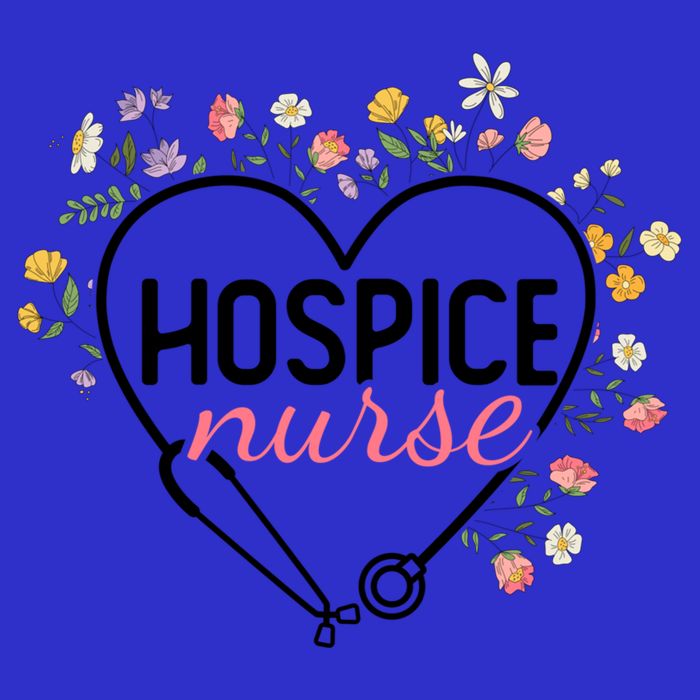 Floral Stethoscope Heart Nursing Hospice Nurse Funny Gift Hoodie