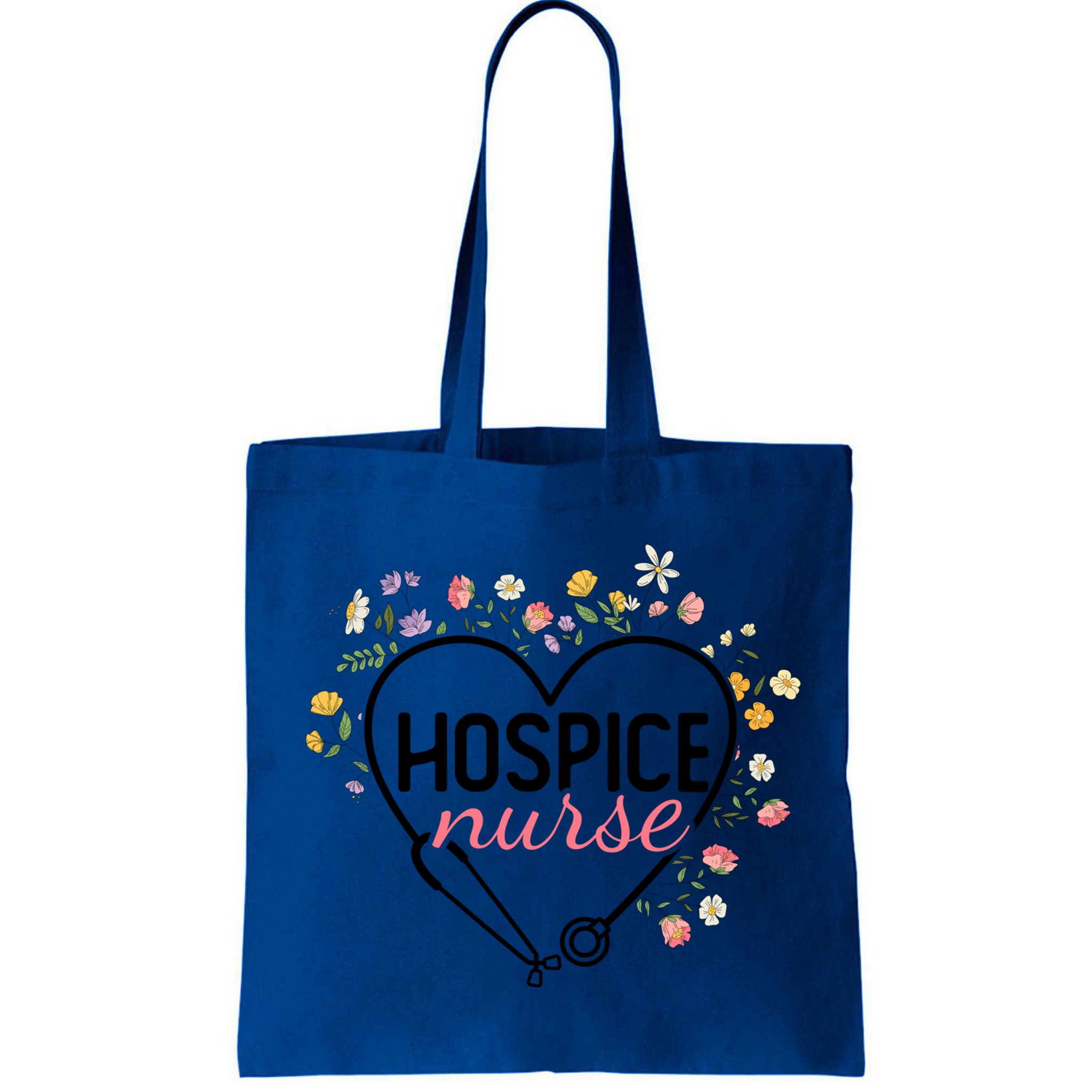 Floral Stethoscope Heart Nursing Hospice Nurse Funny Gift Bag
