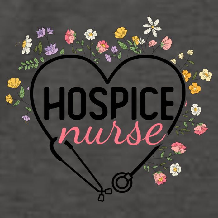 Floral Stethoscope Heart Nursing Hospice Nurse Funny Gift Vector Backpack