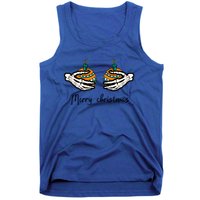 Funny Skeleton Hand Merry Christmas Balls Humor Spooky Xmas Gift Tank Top