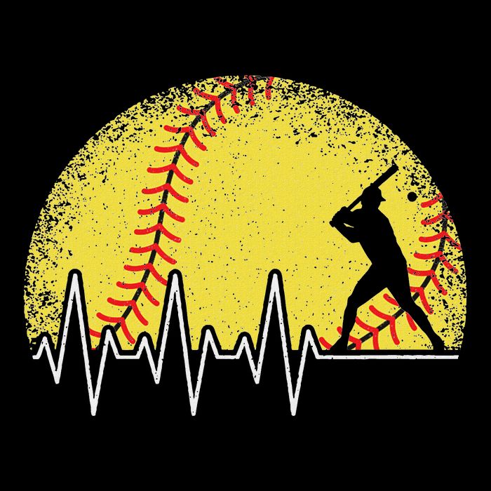 Funny Softball Heartbeat Softball Player 16 in Basic Backpack