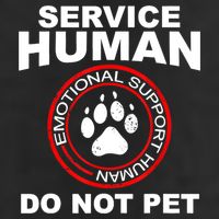 Funny Service Human Gift Funny Dog Owner Emotional Support Human Hat