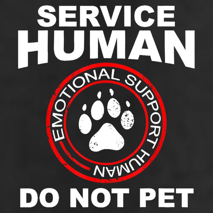 Funny Service Human Gift Funny Dog Owner Emotional Support Human Hat