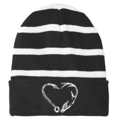 Fishing & Shed Hunter Antler Elk, Deer Hunting Striped Beanie with Solid Band