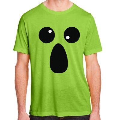 Funny Spooky Halloween Ghost Face Lazy Costume Adult ChromaSoft Performance T-Shirt