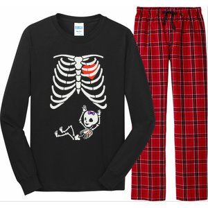 Funny Spooky Halloween Pregnancy Announcement Costume Outfit Long Sleeve Pajama Set