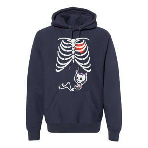 Funny Spooky Halloween Pregnancy Announcement Costume Outfit Premium Hoodie