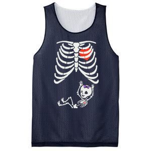 Funny Spooky Halloween Pregnancy Announcement Costume Outfit Mesh Reversible Basketball Jersey Tank