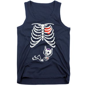 Funny Spooky Halloween Pregnancy Announcement Costume Outfit Tank Top