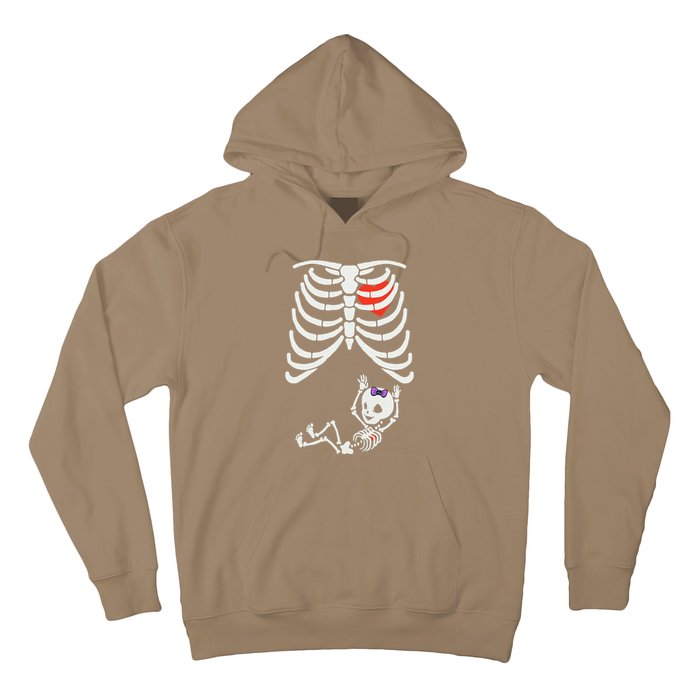 Funny Spooky Halloween Pregnancy Announcement Costume Outfit Hoodie