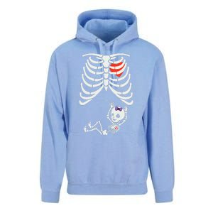 Funny Spooky Halloween Pregnancy Announcement Costume Outfit Unisex Surf Hoodie