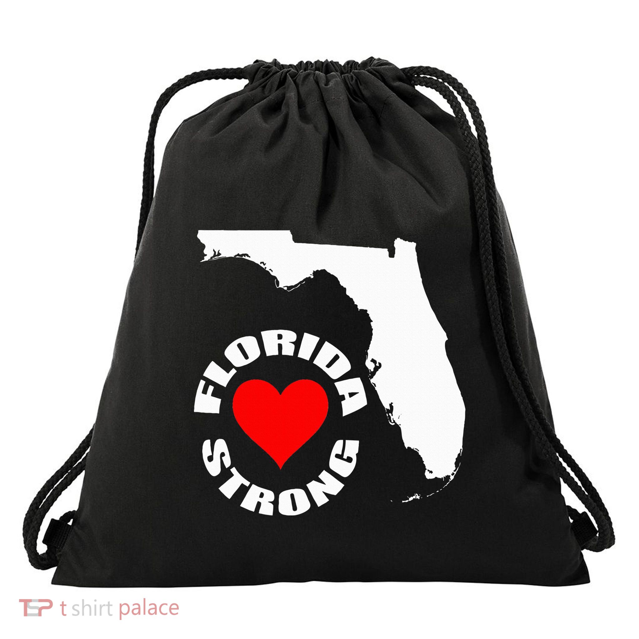 Florida Strong Heart Floridastrong Drawstring Bag