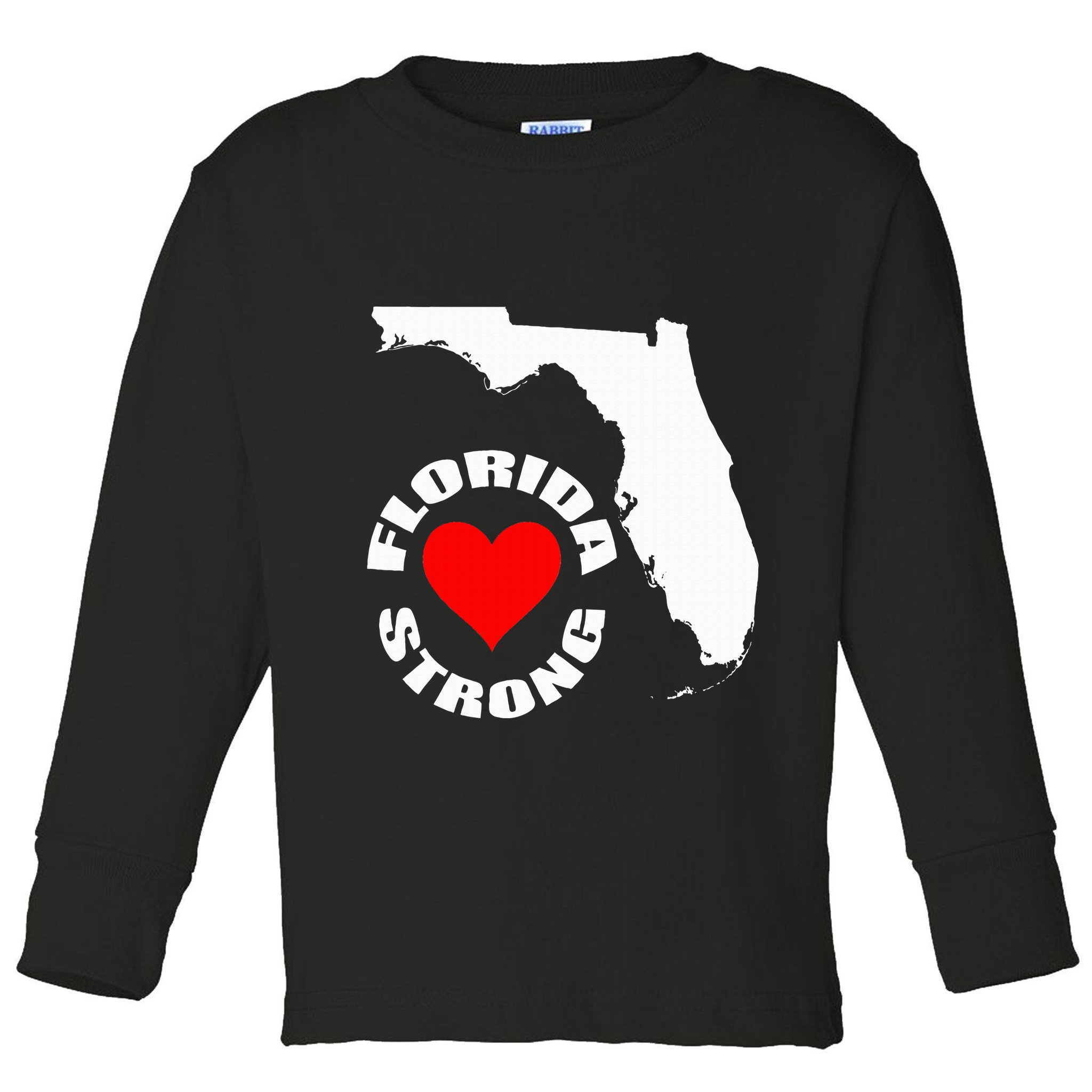 Florida Strong Heart Floridastrong Toddler Long Sleeve Shirt