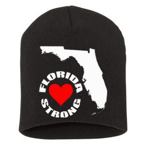 Florida Strong Heart Floridastrong Short Acrylic Beanie