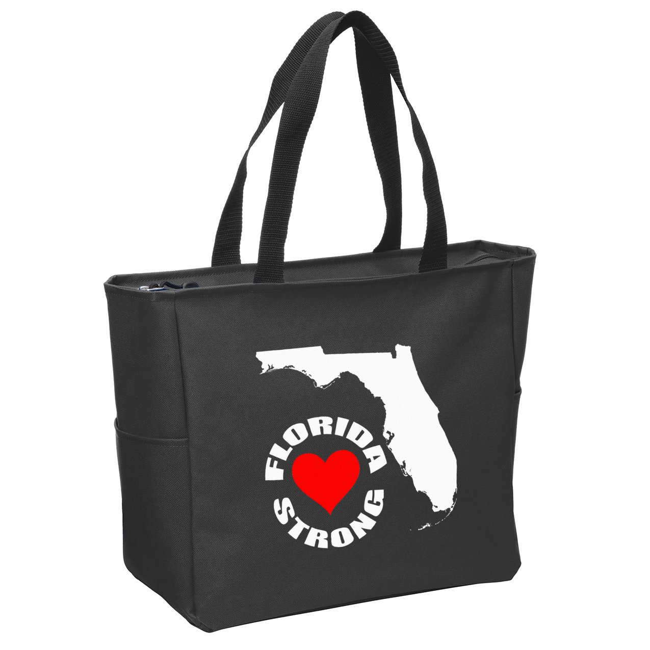 Florida Strong Heart Floridastrong Zip Tote Bag