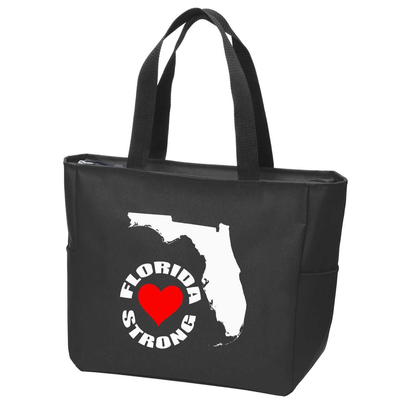 Florida Strong Heart Floridastrong Zip Tote Bag