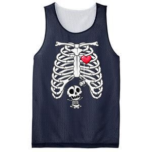 Funny Spooky Halloween Pregnancy Announcement Costume Mesh Reversible Basketball Jersey Tank