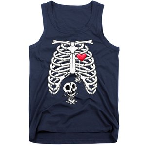 Funny Spooky Halloween Pregnancy Announcement Costume Tank Top