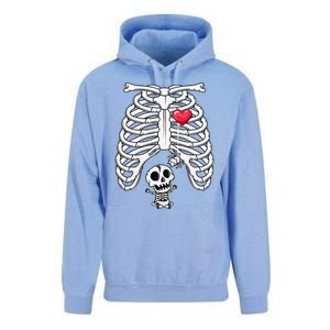 Funny Spooky Halloween Pregnancy Announcement Costume Unisex Surf Hoodie