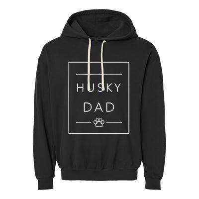 Funny Siberian Husky Lover Dog Dad Minimalist Tee, Husky Dad Garment-Dyed Fleece Hoodie