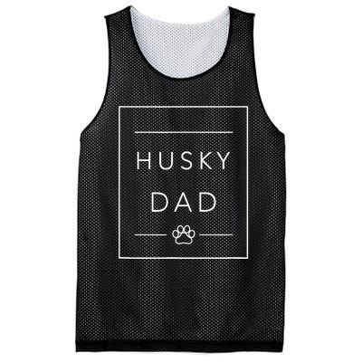 Funny Siberian Husky Lover Dog Dad Minimalist Tee, Husky Dad Mesh Reversible Basketball Jersey Tank