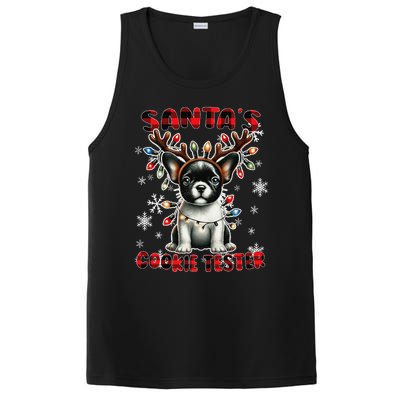 Frenchie Santa Hat & Christmas Lights Cute French Bulldog PosiCharge Competitor Tank