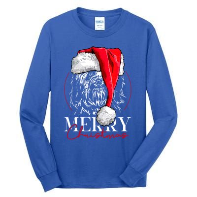 Funny Santa Havanese Merry Christmas Dog Mom Dog Funny Gift Tall Long Sleeve T-Shirt