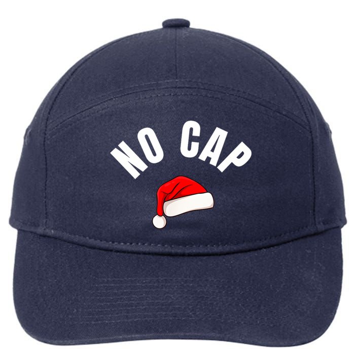 Funny Santa Hat Funny Christmas Gen Z Slang Boy 7-Panel Snapback Hat