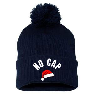 Funny Santa Hat Funny Christmas Gen Z Slang Boy Pom Pom 12in Knit Beanie